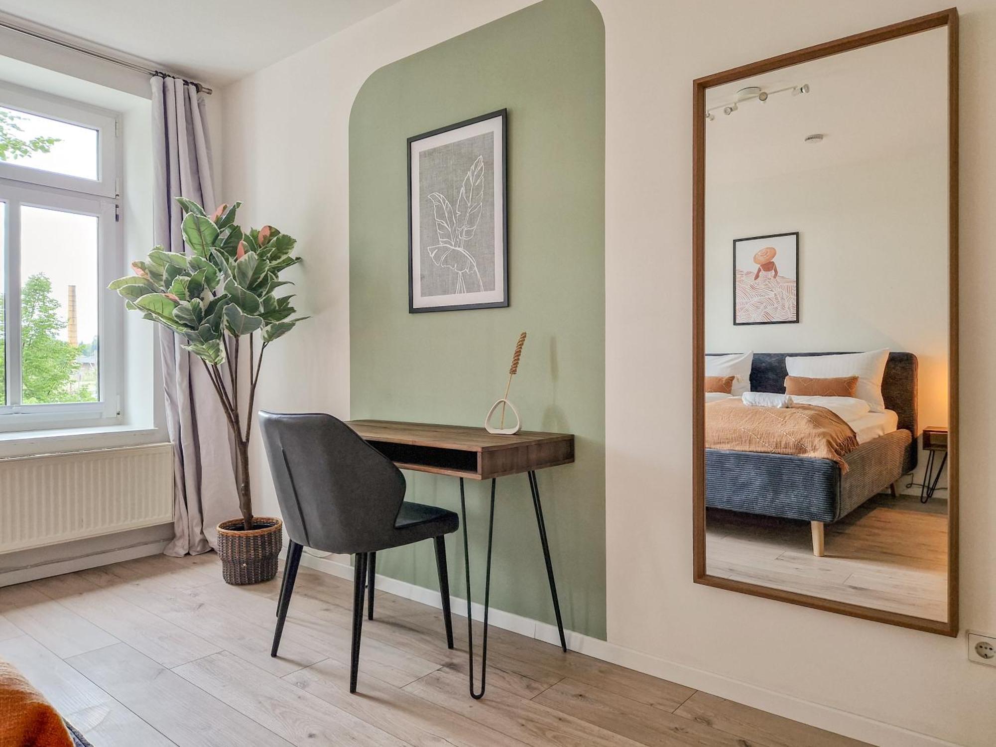Boho-Suite - Sauna, Netflix, Nespresso, Zentral, Messe Chemnitz Exteriör bild