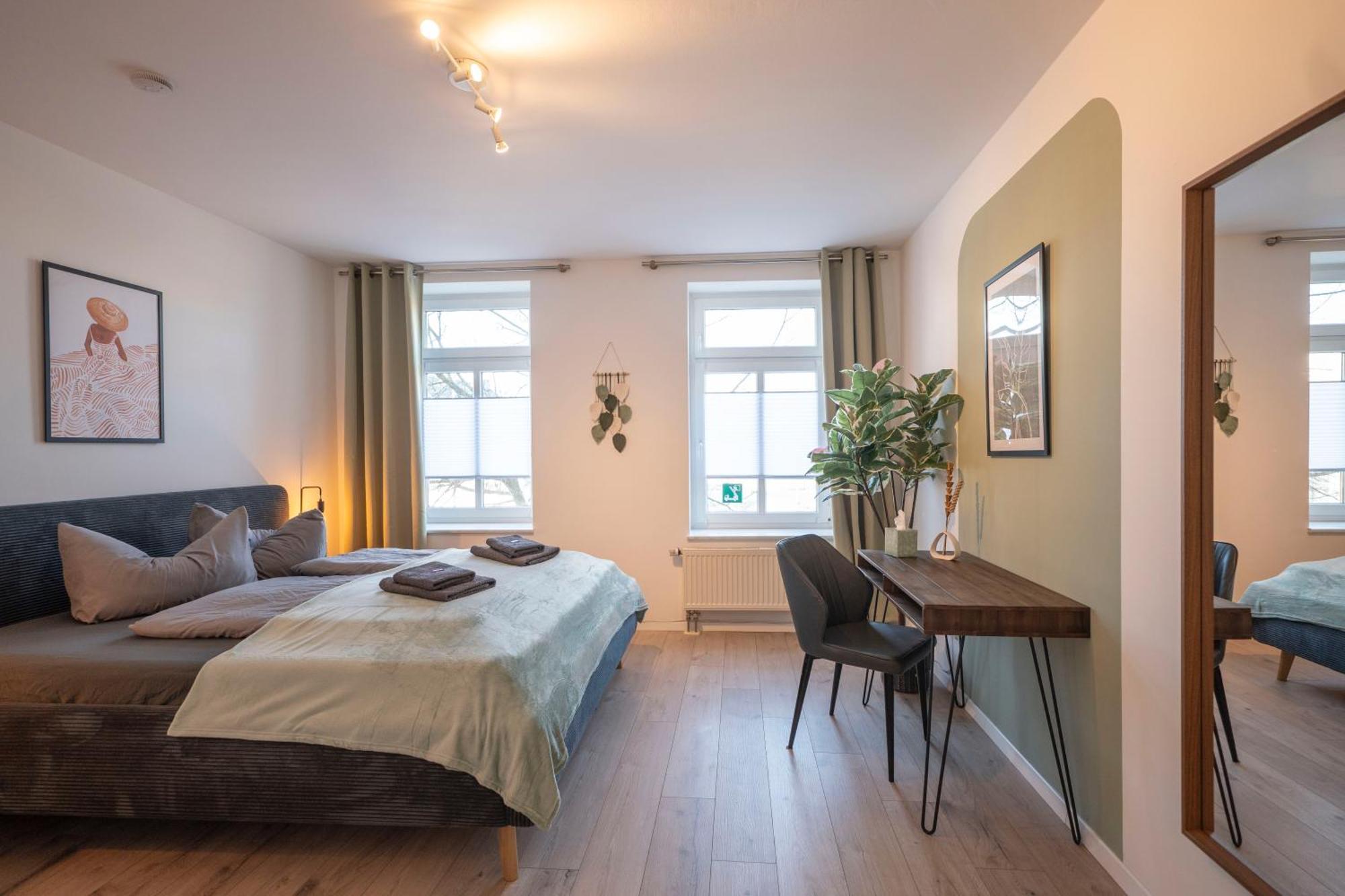 Boho-Suite - Sauna, Netflix, Nespresso, Zentral, Messe Chemnitz Exteriör bild
